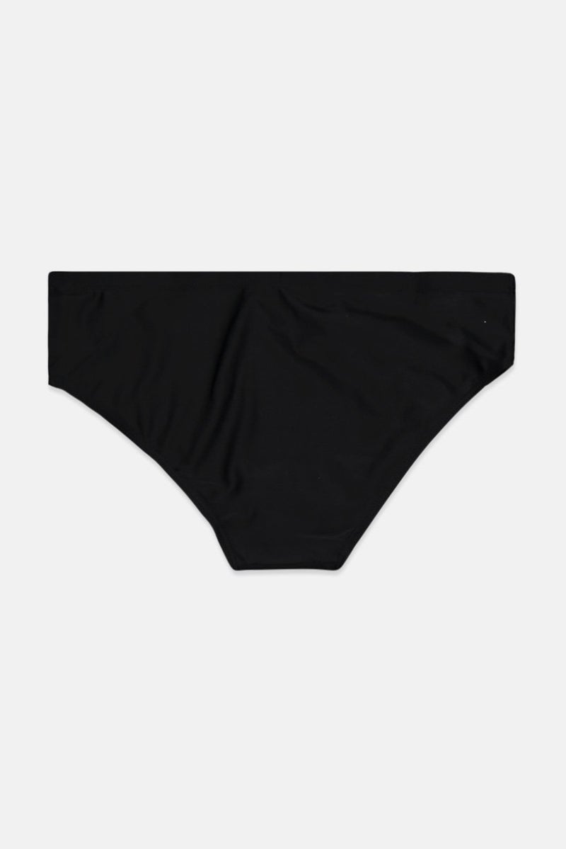 Piping Hot Kids Boy Brand Logo Swimwear Brief, Black - Image 2