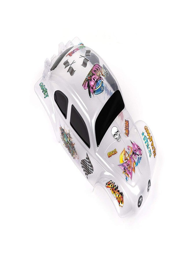 SummitLink Replacement Custom Body Clear Unpainted with Stickers Compatible for 1/10 Scale RC Car or Truck (Truck not Included) SSB-C-01 - Image 4