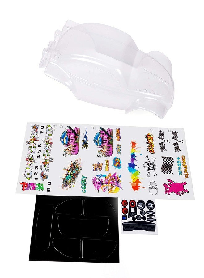 SummitLink Replacement Custom Body Clear Unpainted with Stickers Compatible for 1/10 Scale RC Car or Truck (Truck not Included) SSB-C-01 - Image 2