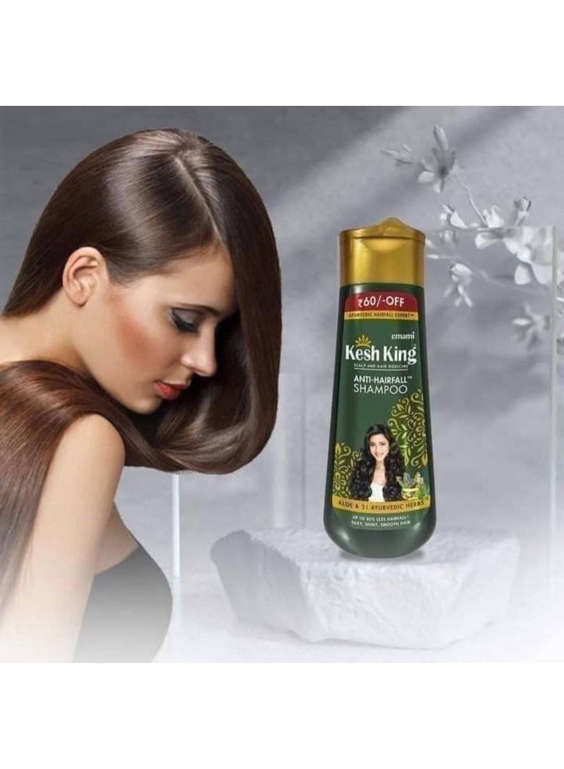 Kesh King Aloe Vera Shampoo with 16 Natural Herbs for Hair Loss Treatment, 200ml - Image 2