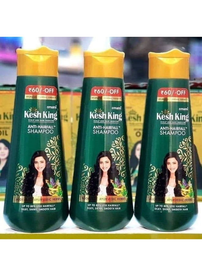 Kesh King Aloe Vera Shampoo with 16 Natural Herbs for Hair Loss Treatment, 200ml - Image 3