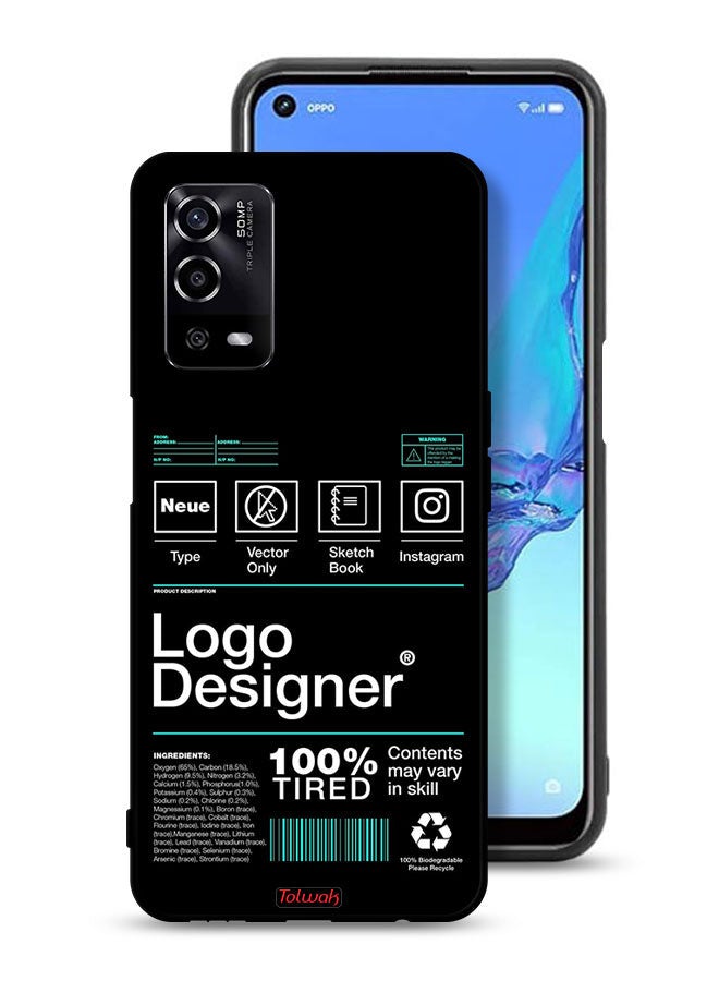 Tolwak Oppo A55 4G Protective Case Cover Logo Designer Sticker - Image 1