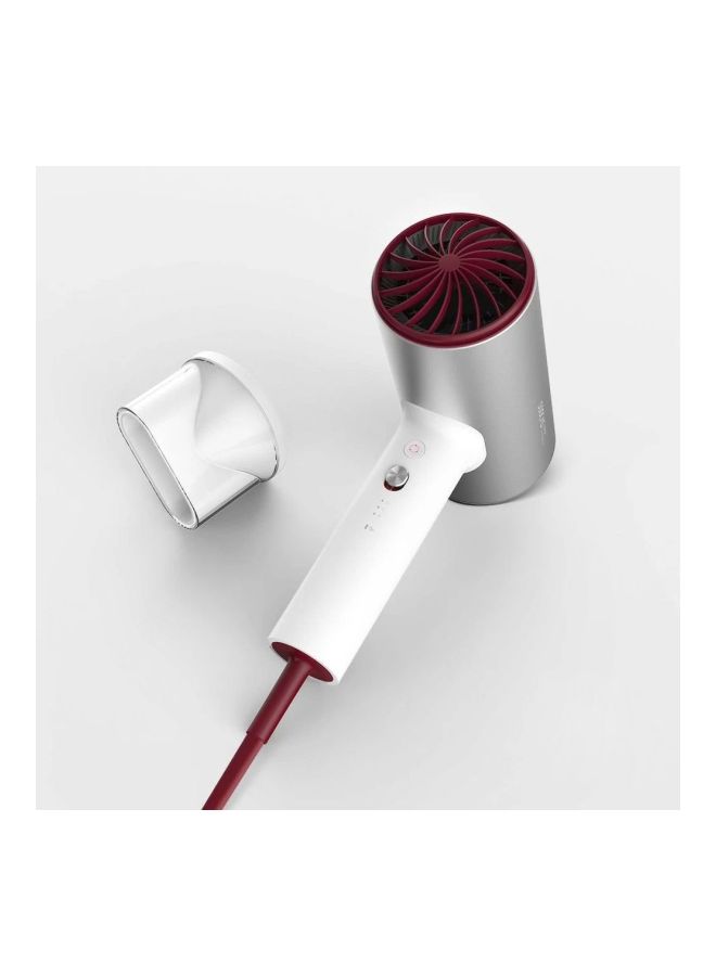 NIBEMINENT Hair Anion Dryer Silver/White/Red - Image 2