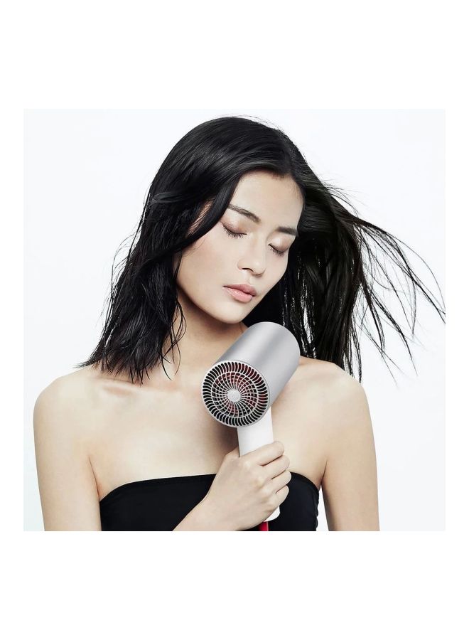 NIBEMINENT Hair Anion Dryer Silver/White/Red - Image 3