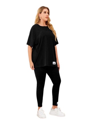 Women's half-sleeve gym set - custom size - black - pzsku/ZF89018D418A8DAA23666Z/45/1746985621/fb8a4e84-c809-4750-b61d-6846d628f4a5