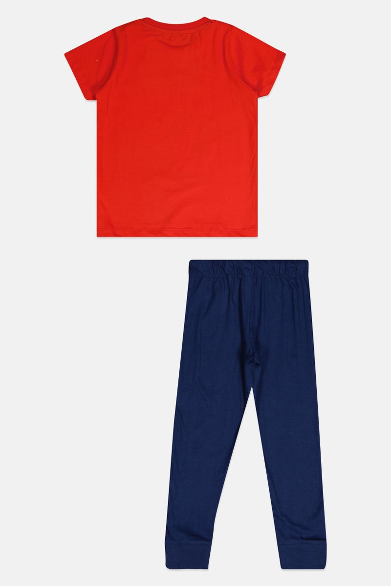 DC Toddlers Boy 2 Pieces Superman Top And Bottom Pajama Set, Multicolor - Image 2