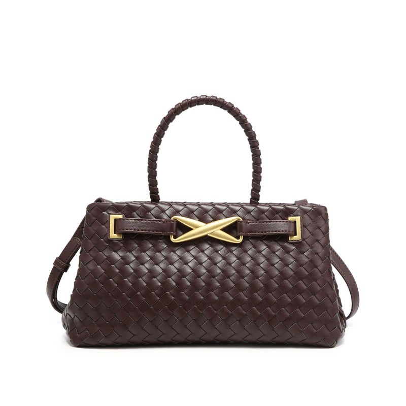 Popular Jw Hand-Woven Bag, High-End Old Money Style Tote Bag, Fashionable And Versatile Handbag, Crossbody Bag For Women - Image 3