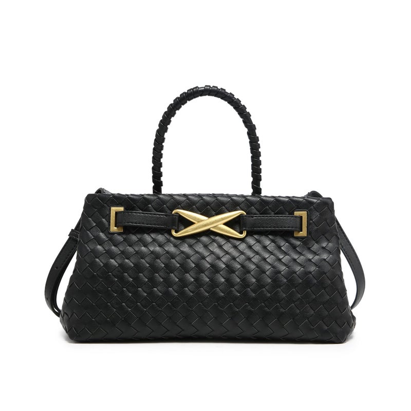 Popular Jw Hand-Woven Bag, High-End Old Money Style Tote Bag, Fashionable And Versatile Handbag, Crossbody Bag For Women - Image 5