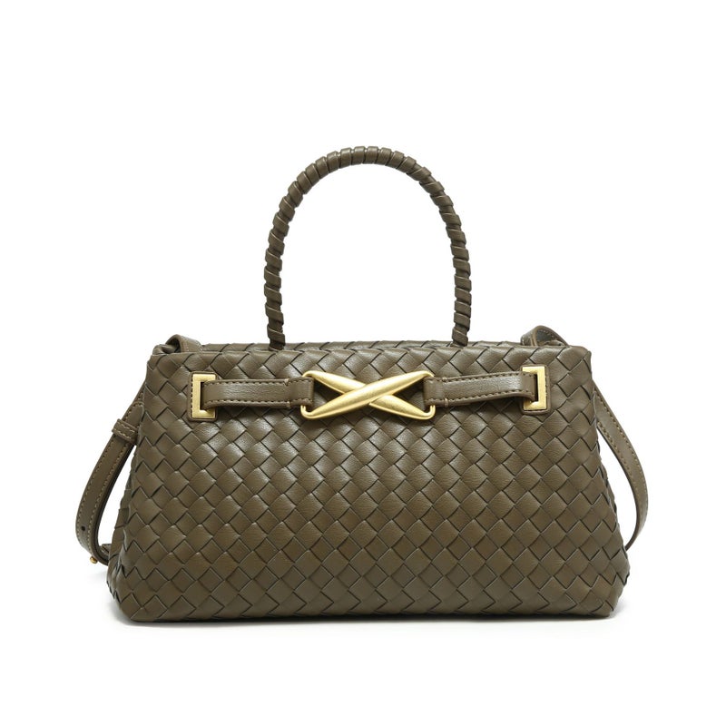 Popular Jw Hand-Woven Bag, High-End Old Money Style Tote Bag, Fashionable And Versatile Handbag, Crossbody Bag For Women - Image 2