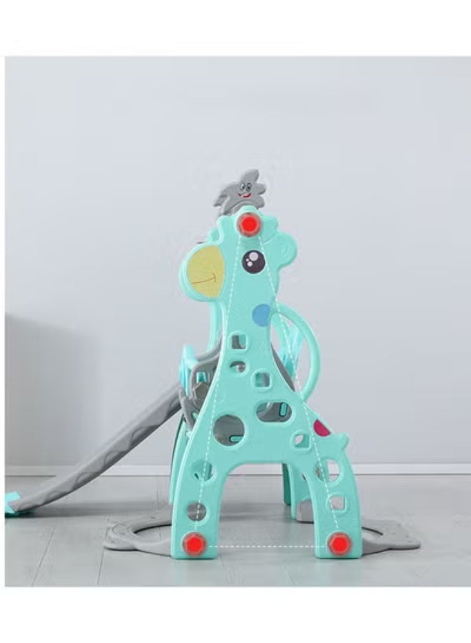 FULL JOY Children's Slide and Swing Set with Basketball Hoop 3*1 ,Indoor and outdoor playground set for toddlers, climbing play set for kids - Image 5