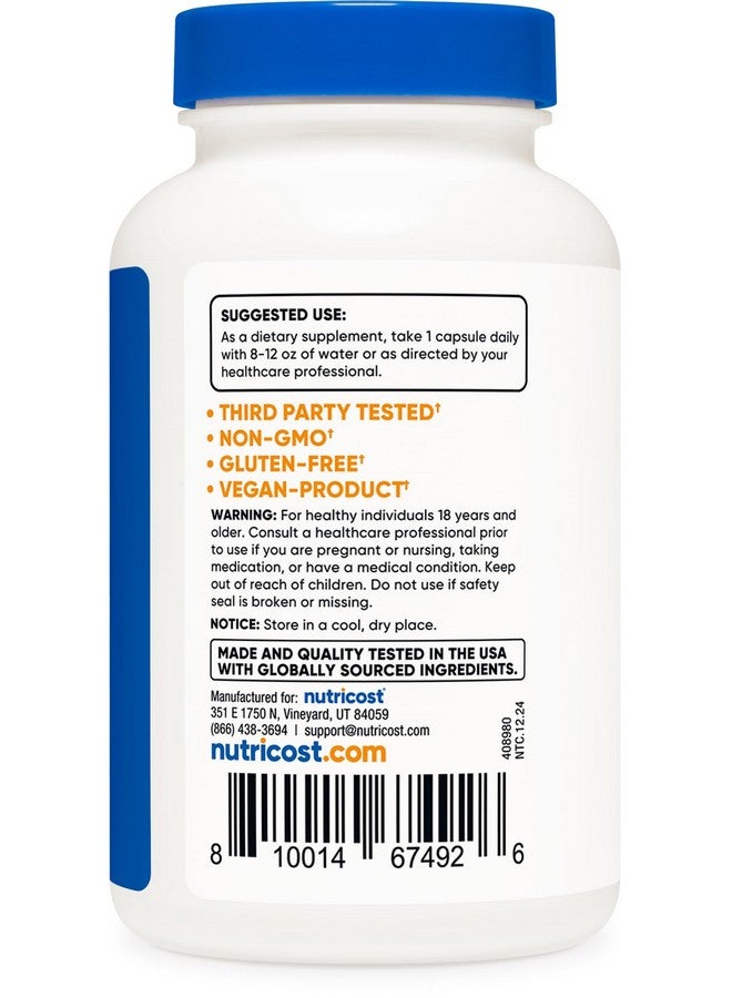Nutricost Mushroom Complex Supplement, 120 Capsules - 10 Mushroom Blend (with Reishi, Maitake, Shiitake, Lion's Mane, and More) - Non-GMO and Gluten Free - Image 4
