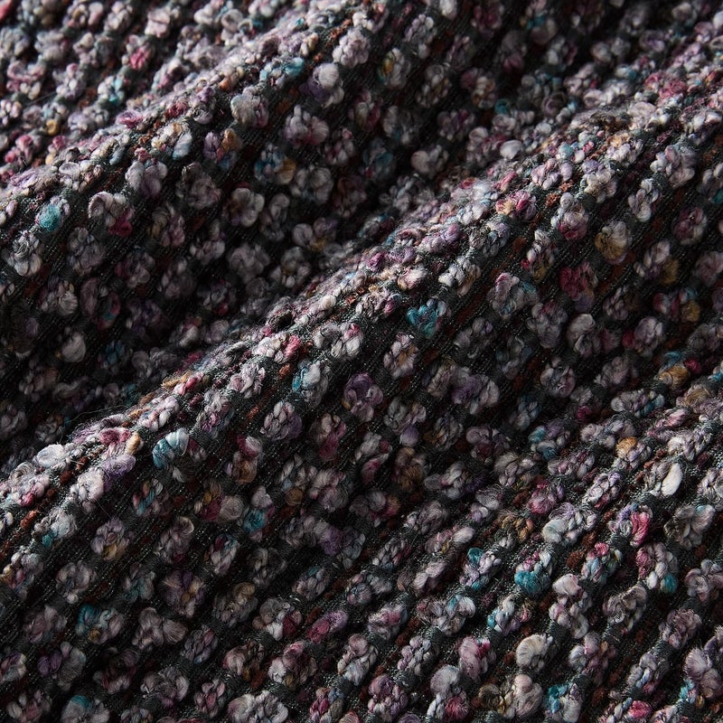 Allorry Decorative Lumbar Pillow Cover 12x20 Purple Striped Soft Wool Lumbar Throw Pillow Neutral Textured Boho Cushion Covers for Modern Farmhouse Sofa Bedroom Living Room Decor SY011-E12 - Image 3