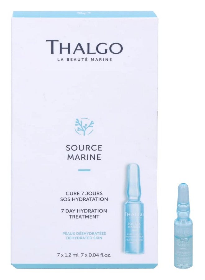 Thalgo THALGO Source Marine - Hydrating 7-Day Treatment, Absolute Hydra-Marine Concentrate SOS Course with Hyaluronic Acid, 7x1.2ml  - Image 1