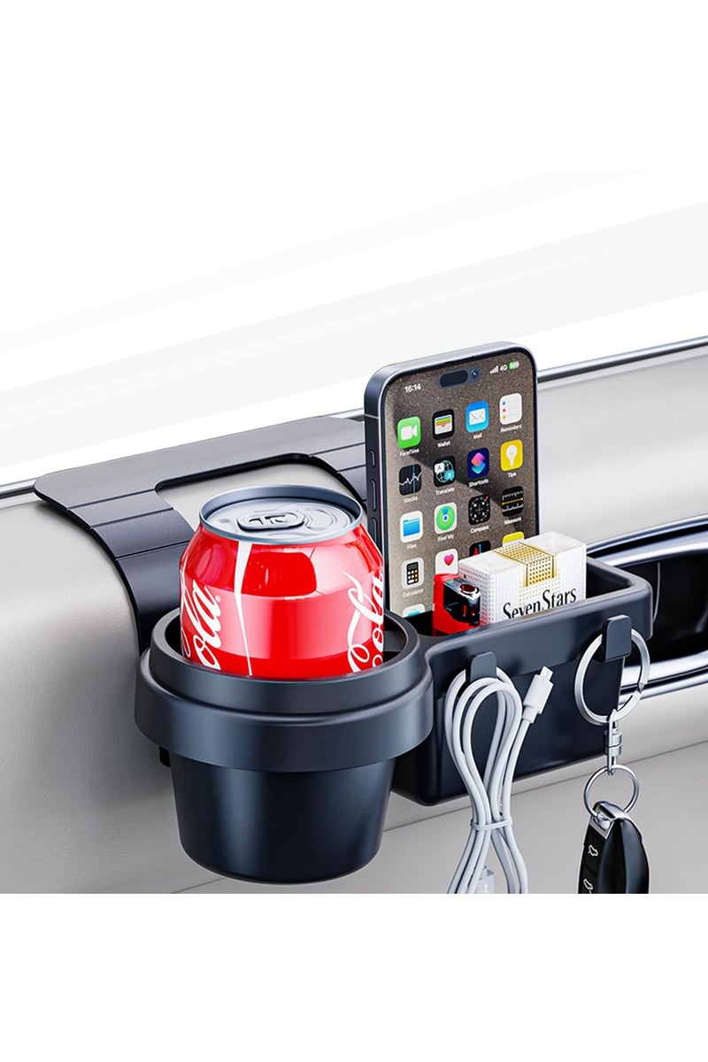 Car Window Multifunctional Storage Organizer - Car Door Cup Holder, Cell Phone Storage Box, Water Cup Holder, for Storing Small Items Such as Earphones, Keys, Bottles - Image 1