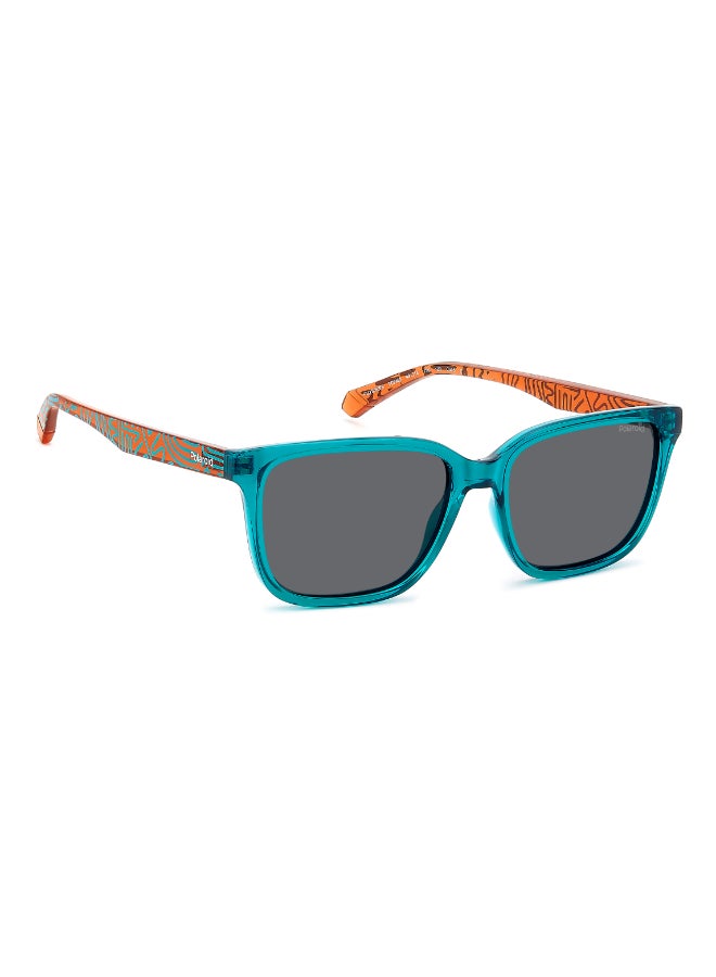 POLAROID KIDS PLD 8063/S Sunglasses Blue Rectangular - Image 2