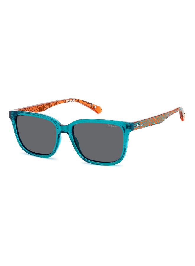 POLAROID KIDS PLD 8063/S Sunglasses Blue Rectangular - Image 1