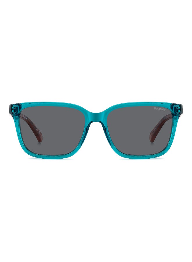 POLAROID KIDS PLD 8063/S Sunglasses Blue Rectangular - Image 3