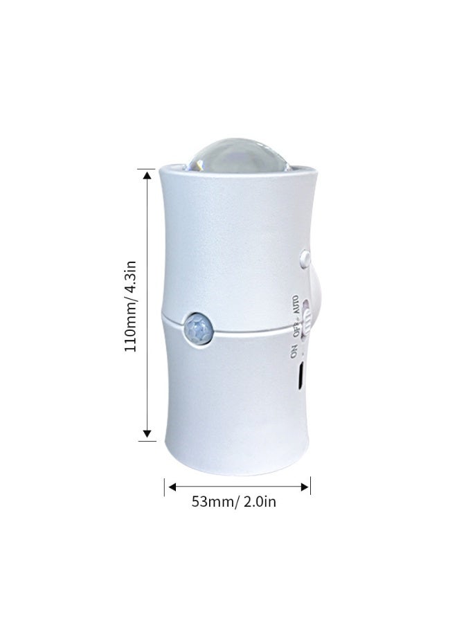 سكت شيكترو مصباح ليلي متدرج الألوان RGB، مستشعر حركة ذكي، قابل لإعادة الشحن مغناطيسيًا، مصباح حائطي مزدوج الرأس بألوان زاهية - Image 3