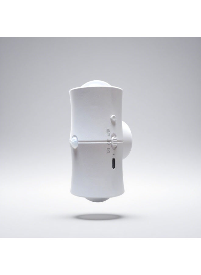 سكت شيكترو مصباح ليلي متدرج الألوان RGB، مستشعر حركة ذكي، قابل لإعادة الشحن مغناطيسيًا، مصباح حائطي مزدوج الرأس بألوان زاهية - Image 2