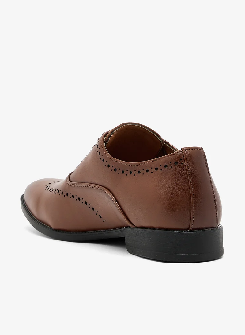 Robert Wood Brogue Details Formal Oxford Lace Ups