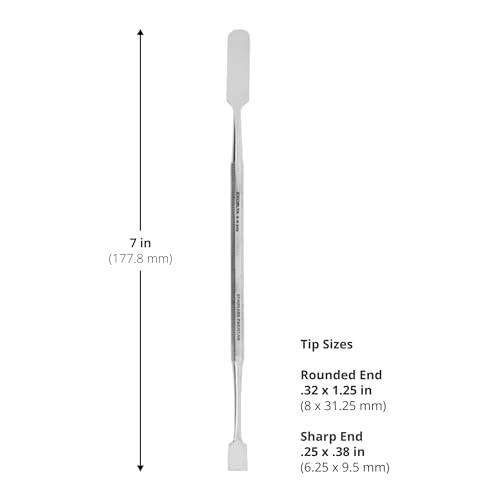 Excelta Double-Ended Spatula, Stainless Steel, Versatile Tool for Potting, Scraping, and Mixing Epoxy, 7 Inches, Intermediate - Image 2