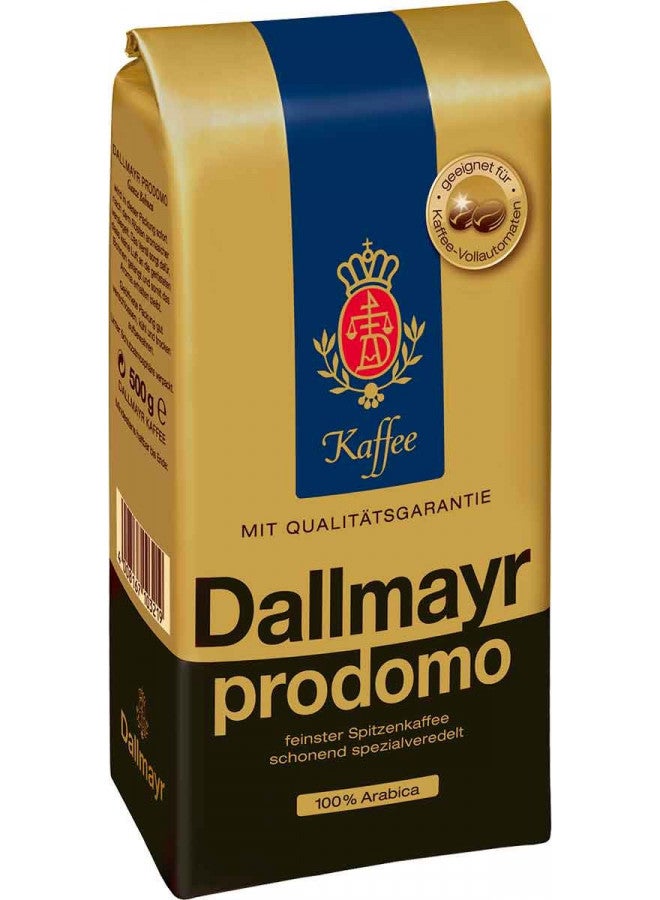 Dallmayr Prodomo Whole Bean Coffee, 17.6 Ounce