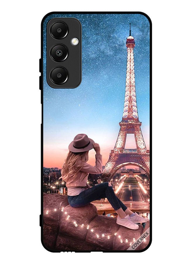 Covernex Protective Case Cover For Samsung Galaxy A05s Hat Girl & Eiffel Tower - Image 1