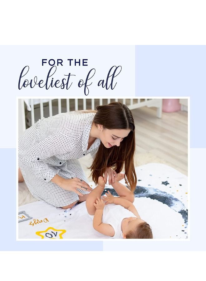 بطانية مايلستون الشهرية للأطفال ، بطانية كبيرة من الفلانيل مع دعامات للصور ، للفتيات والفتيان حديثي الولادة التصوير الفوتوغرافي 75 * 100 سم - Image 3