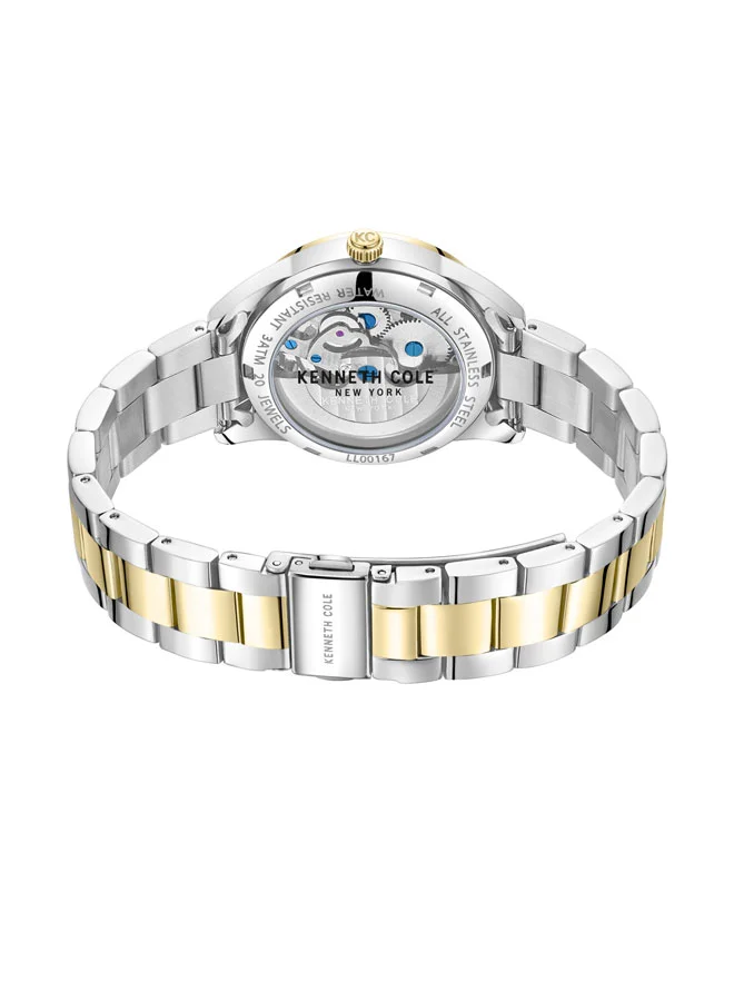 Kenneth Cole New York  Silver Dial Stainless Steel Bracelet Multifunction Watch for Women, 36mm for Women | Best Price UAE