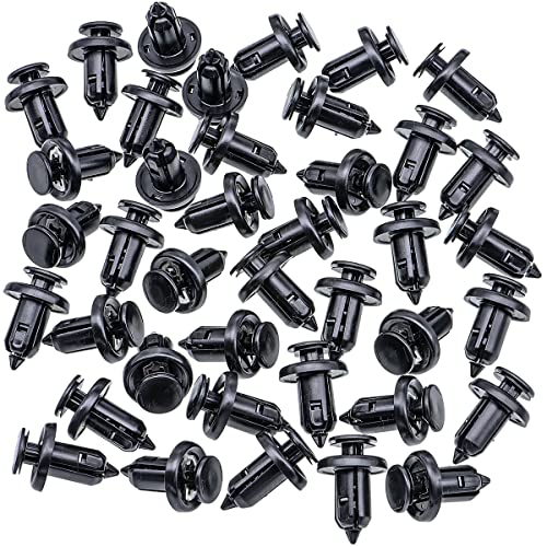 Rexka 40pcs Bumper Fender Grille Splash Shield Clips 91506-S9A-003 Stem Length 16 mm Compatible with Honda Acura Accord Civic CR-V Odyssey MDX RDX TSX TL ILX - Image 2