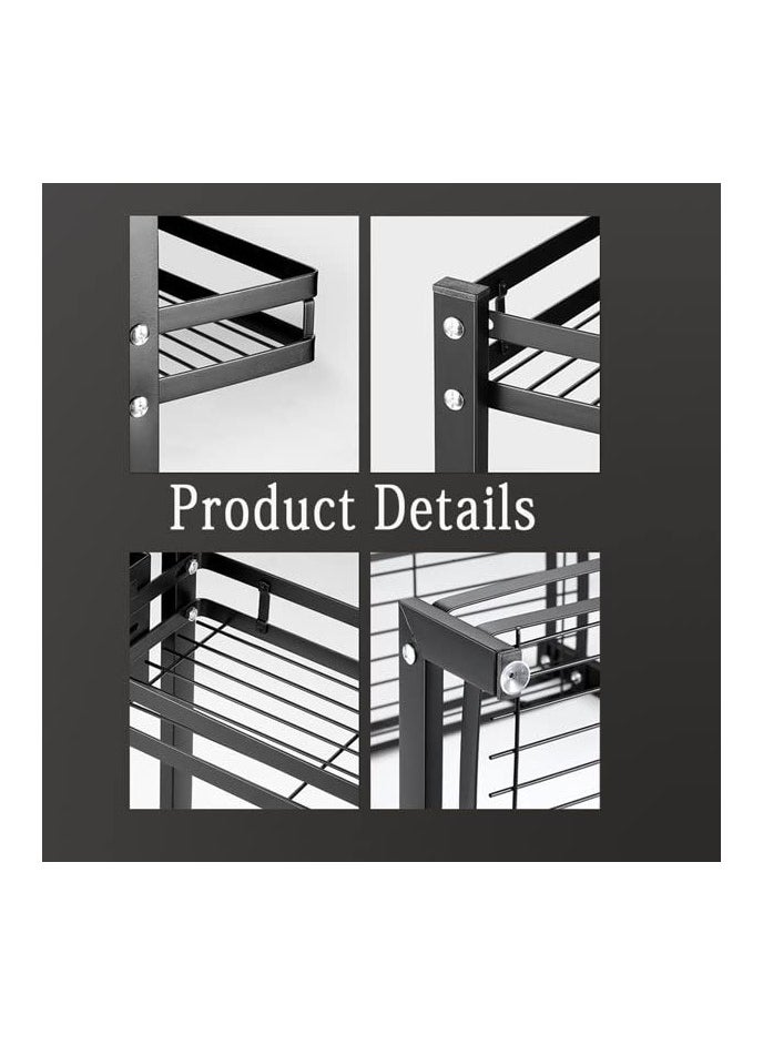 2-Tier Kitchen Rack Organizer, Standing Rack Kitchen Countertop Storage Organizer Shelf Holder