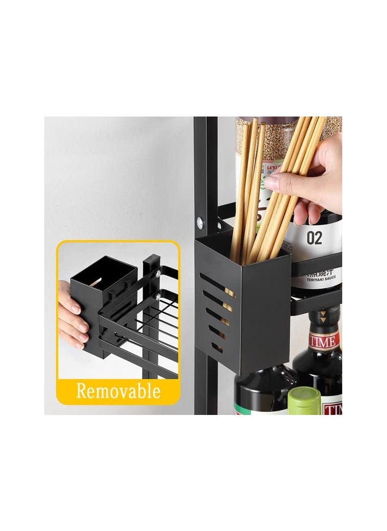2-Tier Kitchen Rack Organizer, Standing Rack Kitchen Countertop Storage Organizer Shelf Holder