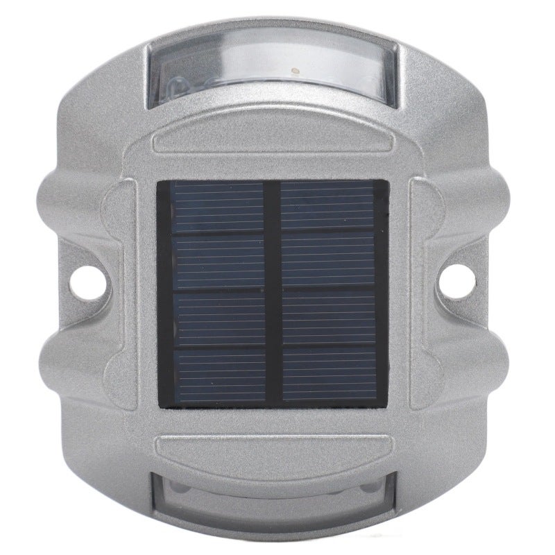 Solar Road Stud Light Aluminum Alloy Solar Powered Outdoor Waterproof Road Markers 6V 1.8W for Step Sidewalk Stair Garden Ground Green Light - Image 3