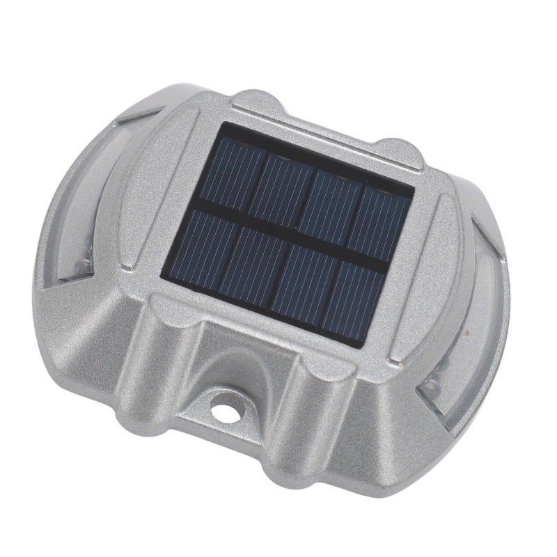 Solar Road Stud Light Aluminum Alloy Solar Powered Outdoor Waterproof Road Markers 6V 1.8W for Step Sidewalk Stair Garden Ground Green Light - Image 4