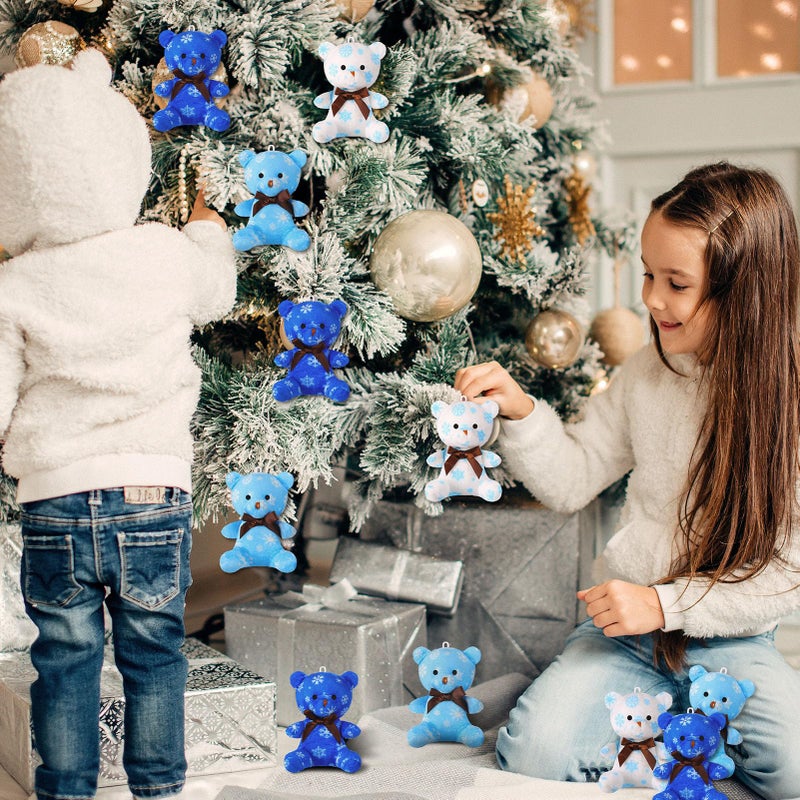 Haull 18 Pcs Valentine Heart Shaped Stuffed Animals Bears Bulk Gifts Plush Bears Bulk Mini Soft Stuffed Toys Small Cute Plush Toy 4" for Kids Adults Party Favors Home(Sweet) - Image 5