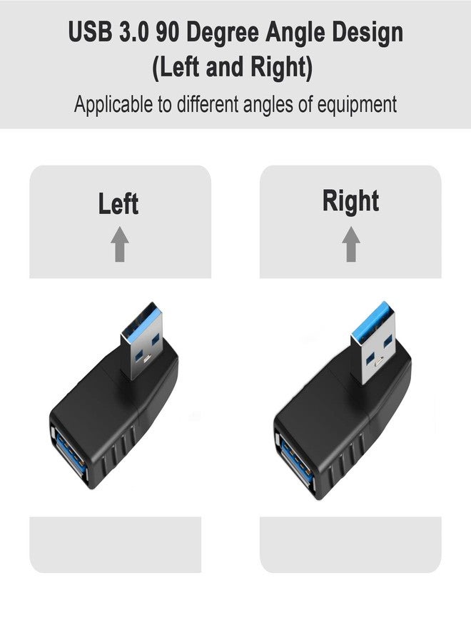 Oxsubor USB 3.0 Adapter 90 Degree Male to Female Coupler Connector Plug Left Angle and Right Angle - Image 5