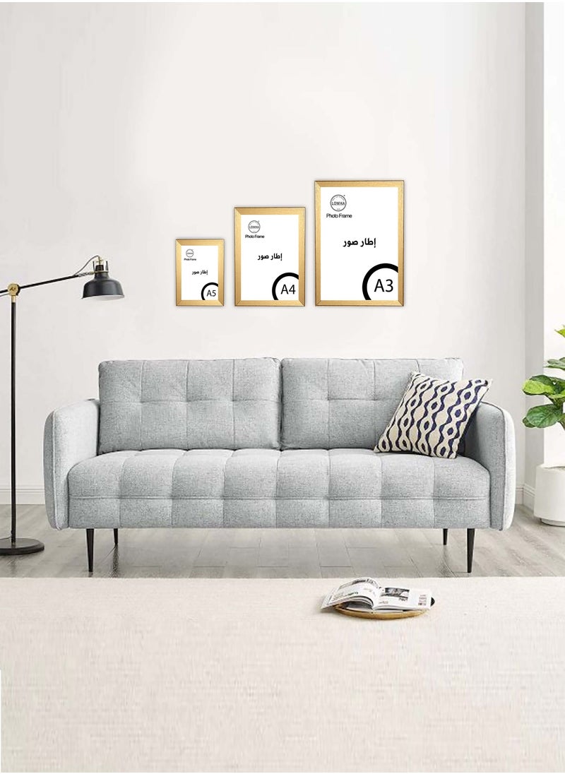 LOWHA - Tabletop Photo Frame Horizontal and Vertical Formats for Wall with stand - Image 1