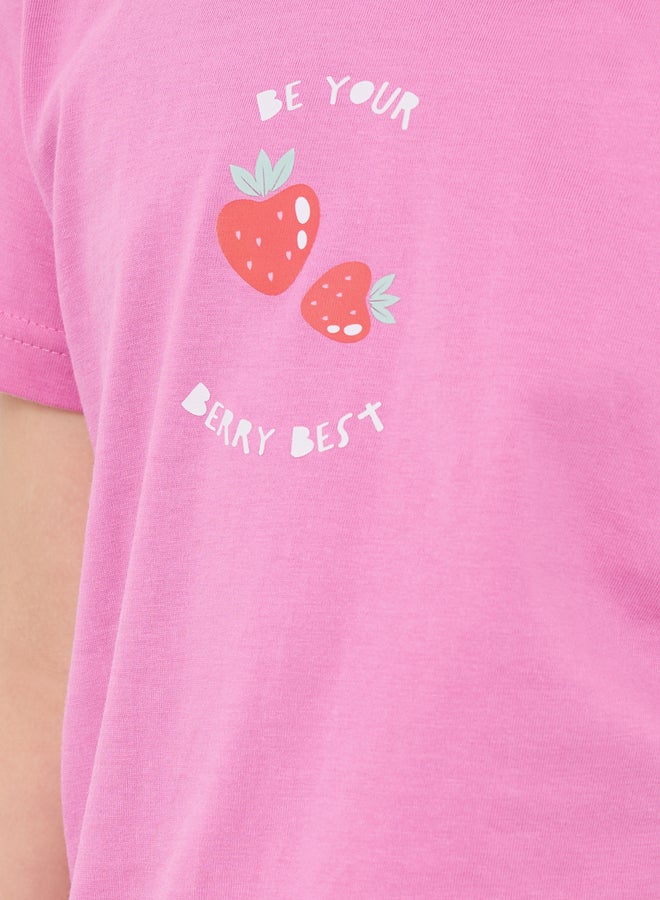 ستايلي تيشيرت ستايلي بطبعة جرافيك ورقبة دائرية - Image 3