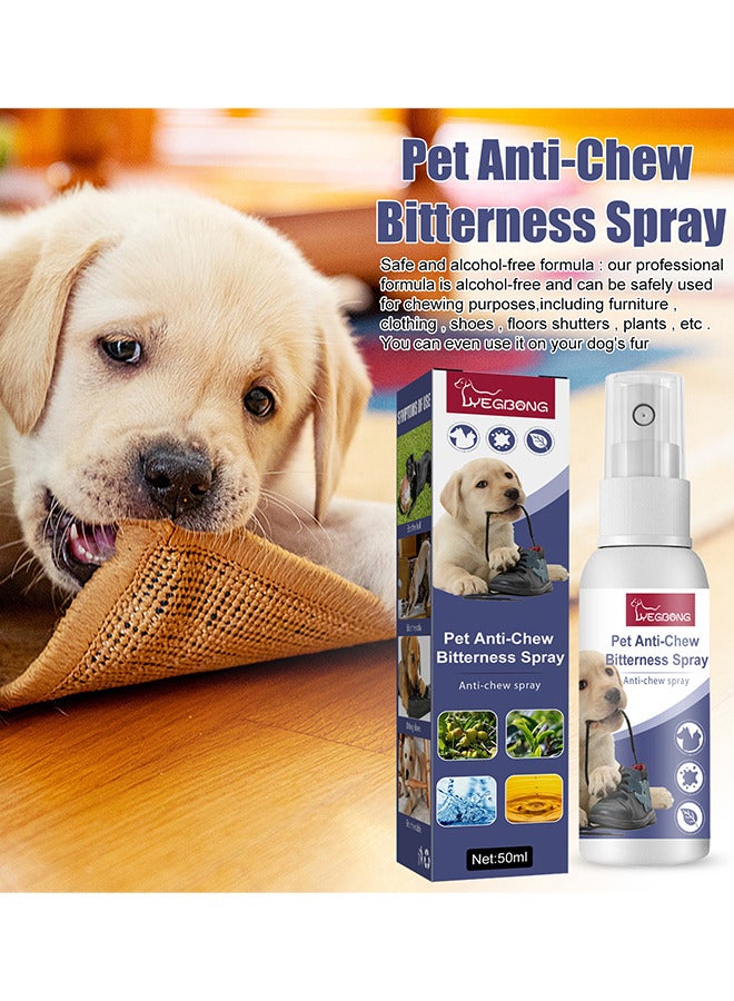 YEGBONG 50ml No Chew Spray for Dogs Dog Training Behavior Aids Bitterness Spray to Stop Chewing Anti Chew Deterrent Spray for Puppies and Cats - Image 5
