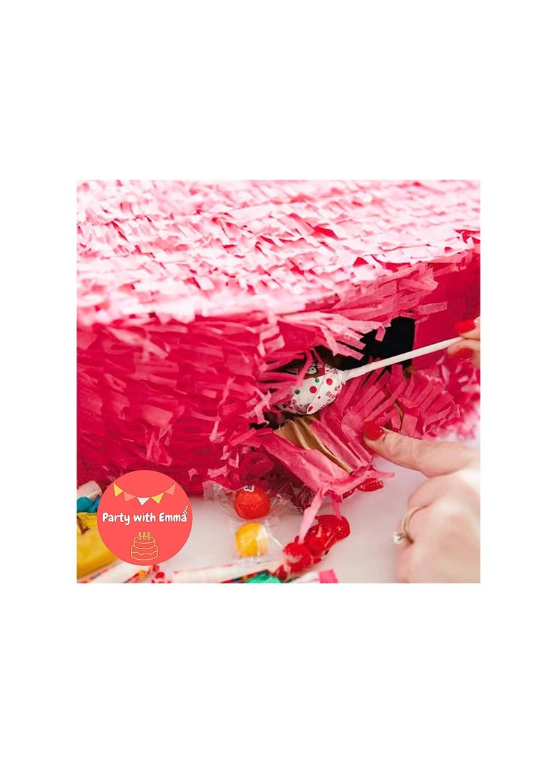 Party with Emma Foil Number Pinata for Kids Birthday Party Decorations Party Favors  Centerpieces Anniversaries Milestones (Number 4)  - Image 3