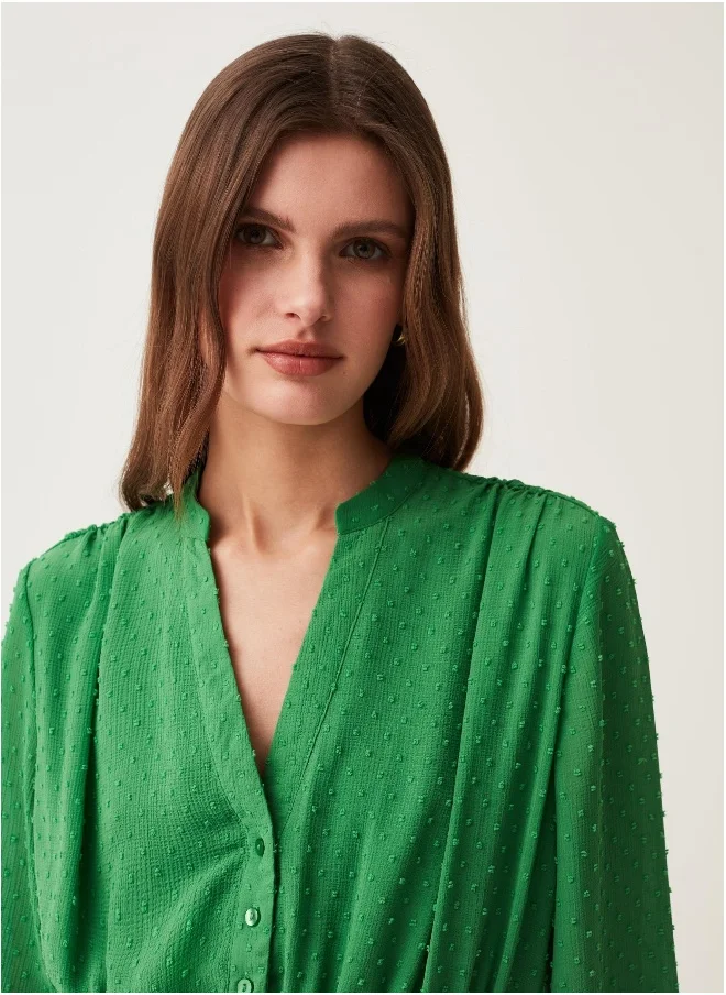 Ovs Plumetis long dress