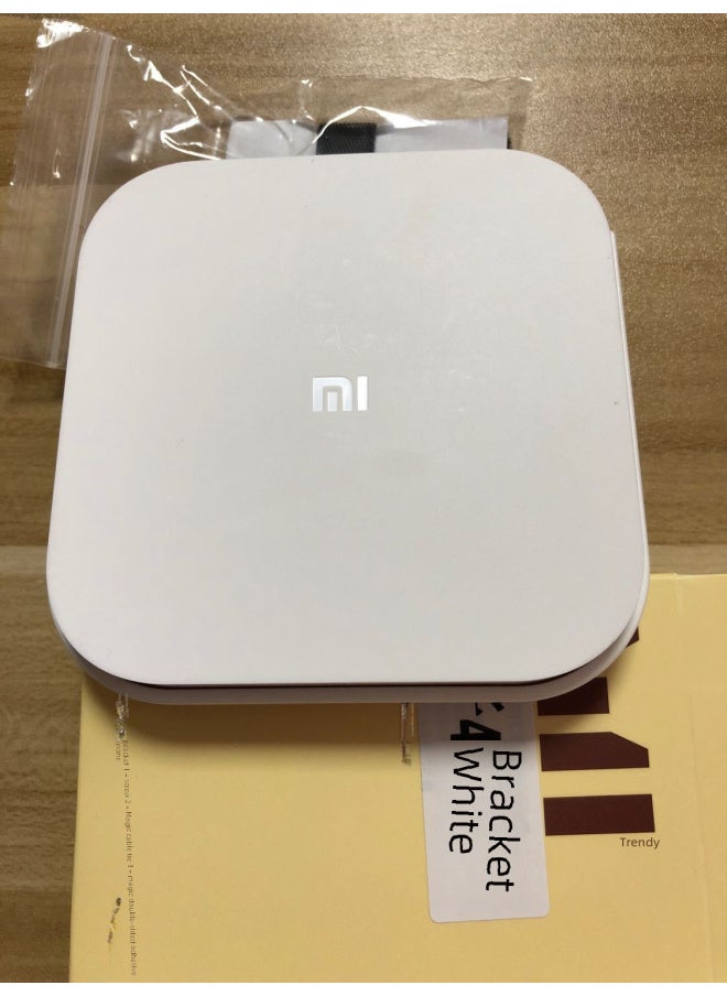 Generic - Multi-Functional Heat Dissipation Bracket Base For Mi Box 4 4C No Drilling Wall Mount Compatible With Previous Generations-Color:White - Image 1