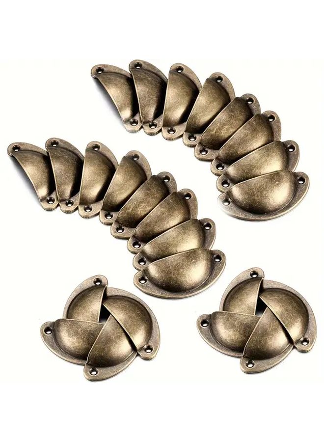 32 Pcs Vintage Doorknobs Iron Cabinet Handles With Screws Antique Furniture Pulls - Image 4