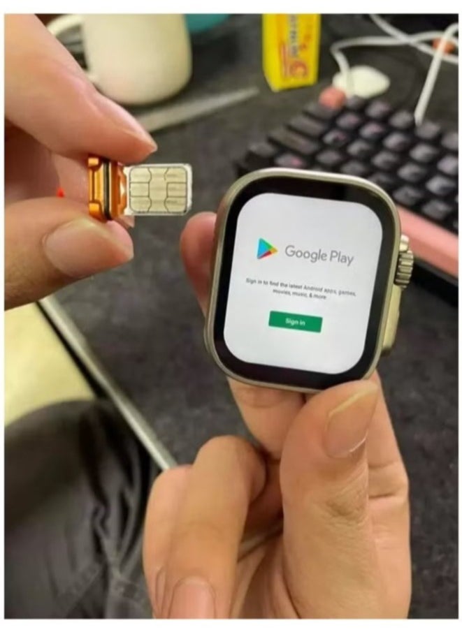 S8 Ultra - S8 ULTRA Smart Watch Series 8 Full Screen Wireless Charging Function Built In 4G SIM Card Internet Connection And Phone Calls Supports Many Mobile Applications Compatible With Android And IOS System - Image 1
