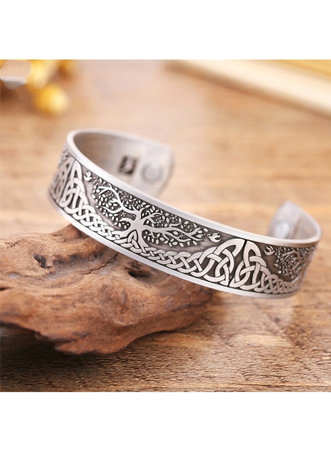 Magnetic Bracelet  Suitable for both women and men  ( color:sliver) - Image 5