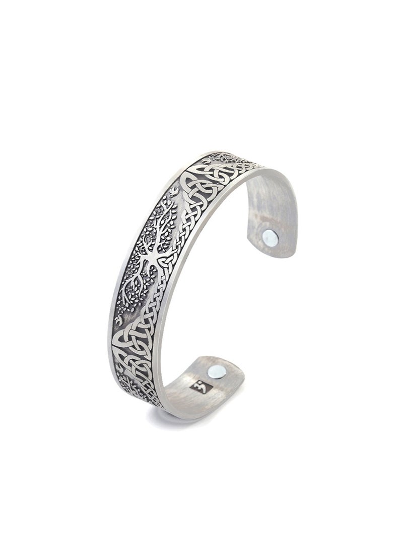 Magnetic Bracelet  Suitable for both women and men  ( color:sliver) - Image 1