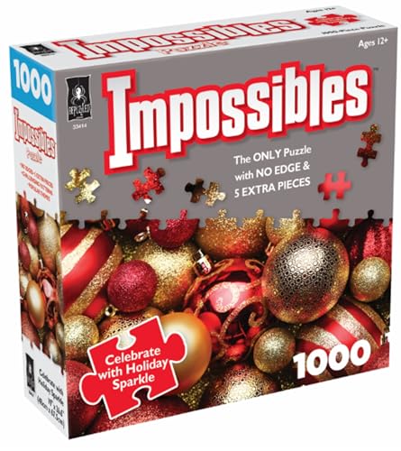 BePuzzled Impossibles Puzzles Impossibles Holiday Sparkle Challenging Puzzles with a Twist for Advanced Puzzlers Ages 15 and Up - Image 1