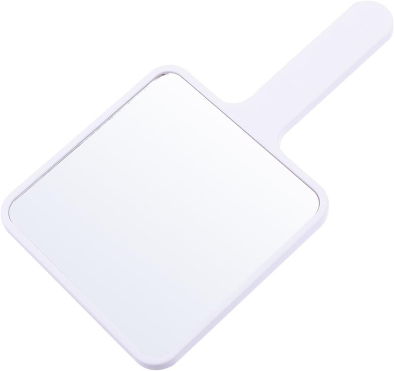 White Portable Beauty Mirror Compact Cosmetic Mirror for Women Easy to Carry Makeup - Image 1