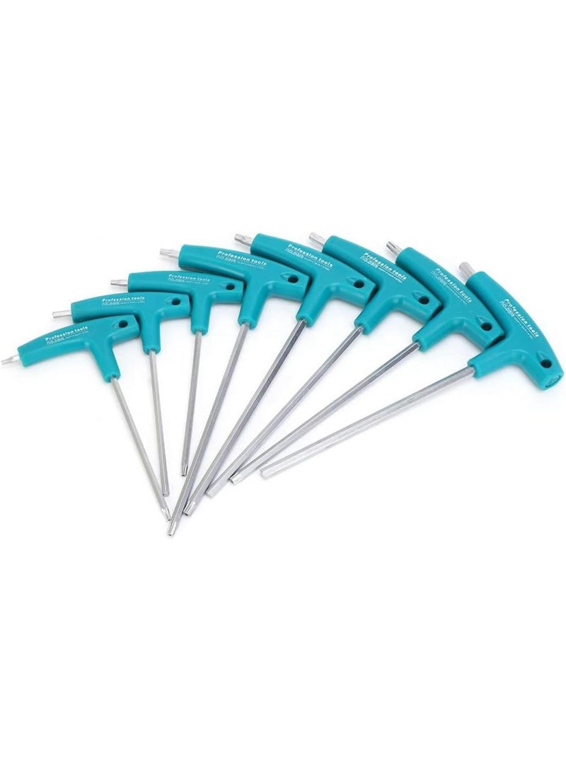 GGOOT T Handle Hex Wrench Set, Pentalobe Anti-Slip Handle for Hand Repair Hardware Tools Comfortable Grip for Mechanics  - Image 1