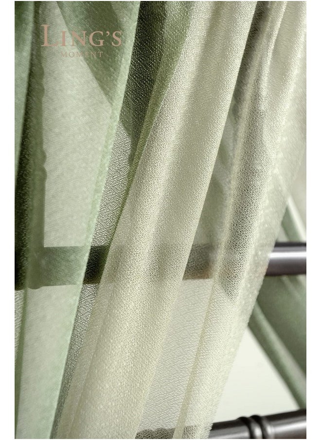 Ling's moment - Wedding Chiffon Chair Sashes Cover Aisle Decorations Draping Fabric Wrinkle-Free With Tie 16 Pcs Sage & Milky Green For Party Ceremony Reception Floral Arrangement Banquet Outdoor Decor - Image 1